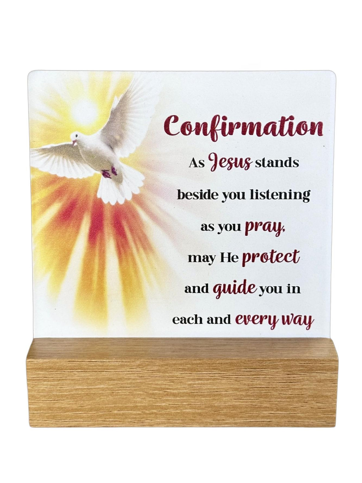 CONFIRMATIN FLEUR PLAQUE