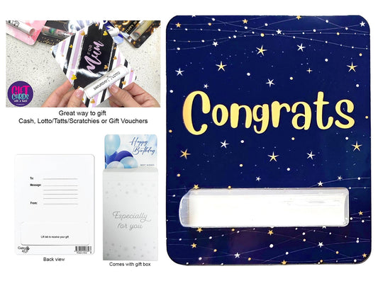 GIFT CARD WITH A TWIST - CONGRATS