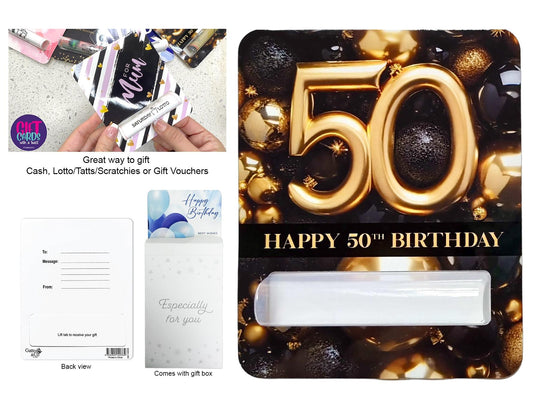 GIFT CARD WITH A TWIST - 50TH