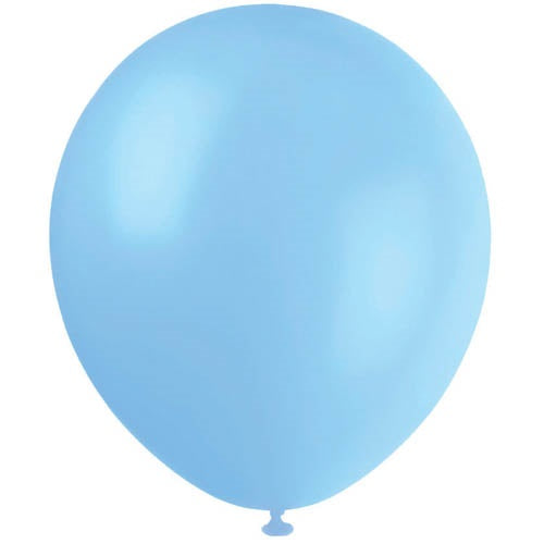 BALLOONS 20PK 25CM LIGHT BLUE