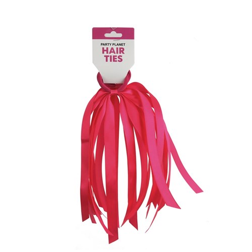 HAIR TIES TASSEL PK2 PINK