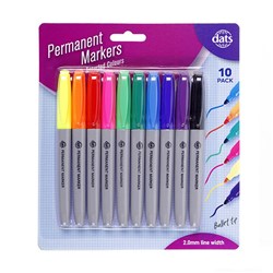 PERMANENT MARKER PK10 ASST CLRS