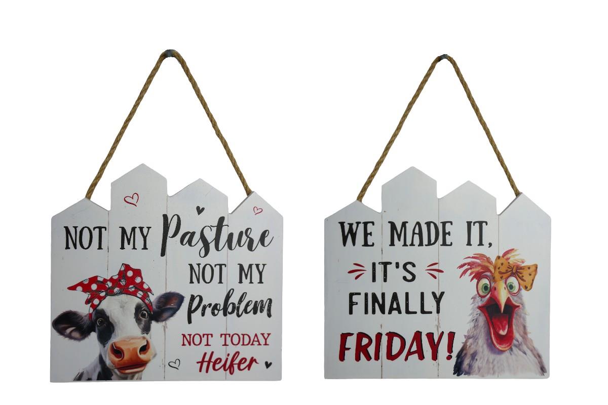 SIGNS FARM ASST SAYINGS 18X17CM