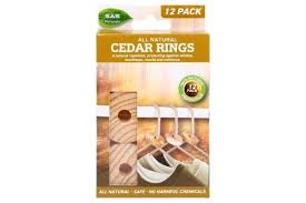 CEDAR RINGS NATURAL 12PK 4CM