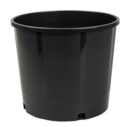 GROWERS POT BLACK 27.5X24CM