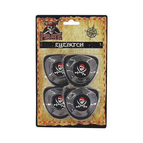 PIRATE EYE PATCH 4PK