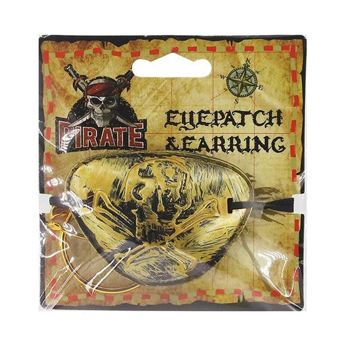 PIRATE EYE PATCH & EARRING