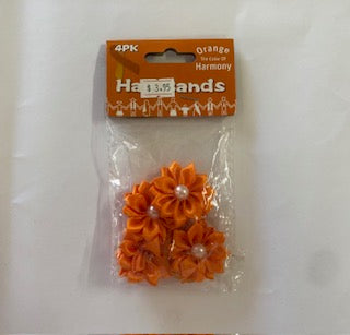 HARMONY DAY ORANGE HAIR TIE 4PK