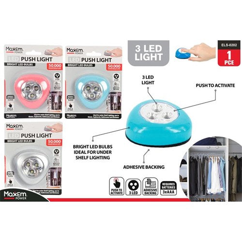 PUSH LIGHT 3 LED