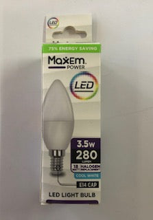 LIGHT BULBS 3.5W LED WARM WHITE E14