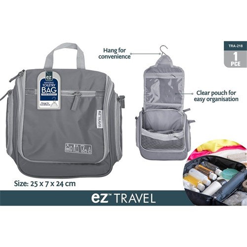 TOILETRY BAG W/HANGER 25X7X24CM