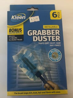 DUSTER GRABBER W/5 X REFILLS 6PC