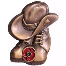 STAND DOWN POPPY LAPEL PIN