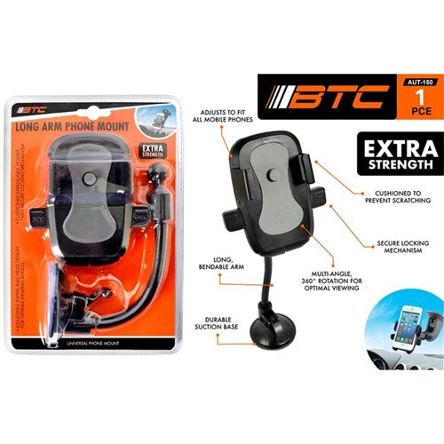 CAR PHONE MOUNT LONG ARM