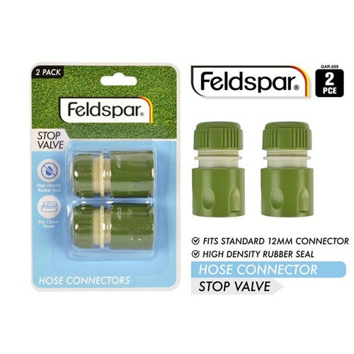HOSE CONNECTORS W/STOPPER 2PC