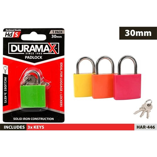 PADLOCK 30MM CLRD