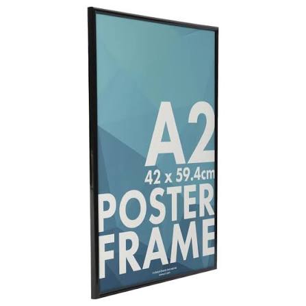 PHOTO FRAME POSTER BLACK 42X59CM A2