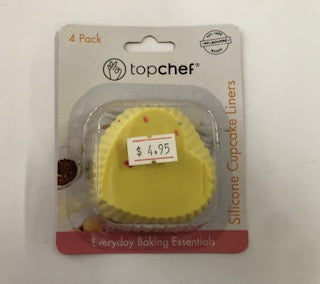 CUPCAKE PATTIES SILICONE PK5 HEART