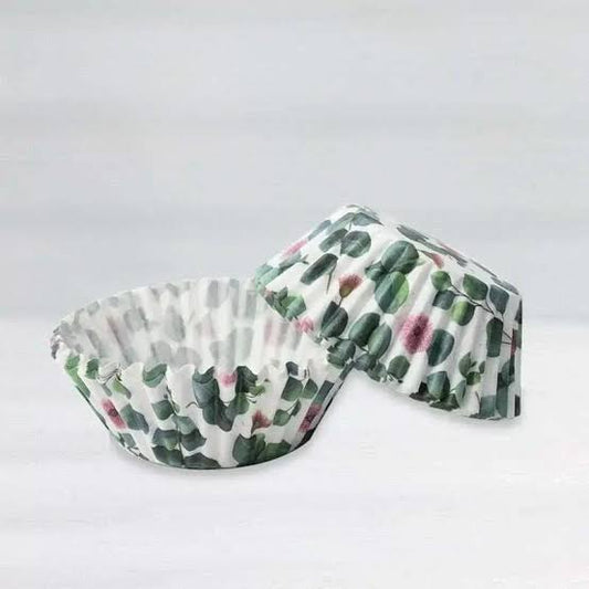 CUPCAKE CASES LEAVES PK40