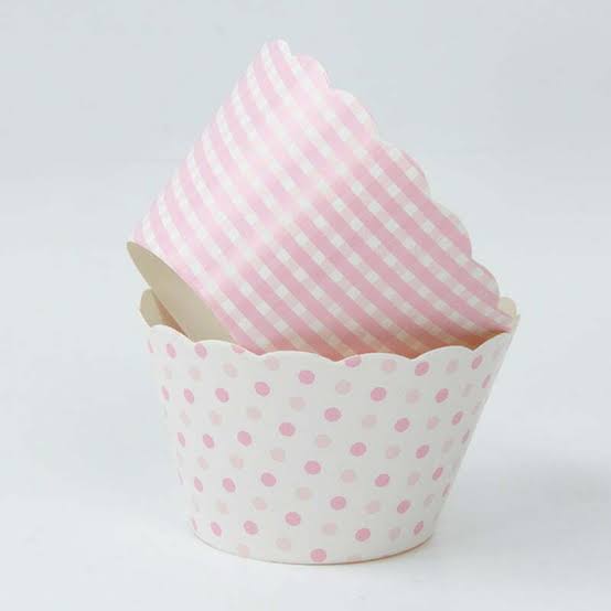 BAKING CUPS BABY PINK 8PC
