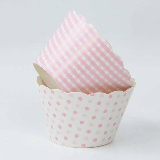BAKING CUPS BABY PINK 8PC