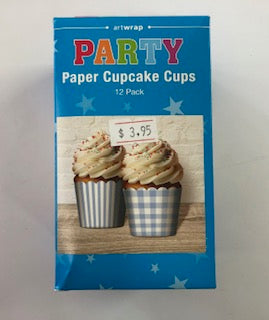 BAKING CUPS 12PK BLUE