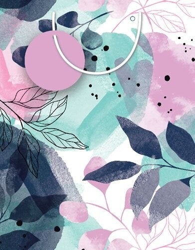 GIFT BAG MED WATERCOLOUR FLORAL