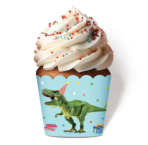 BAKING CUPS 12PK DINOSAUR