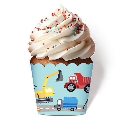 BAKING CUPS 12PK CONSTRUCTION