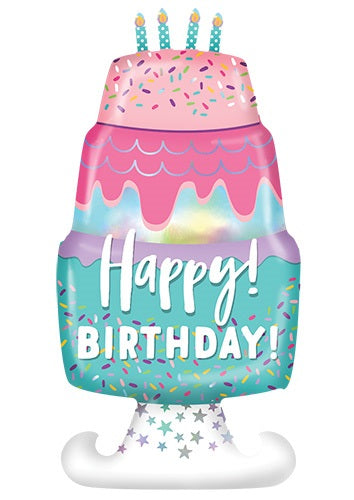 FOIL BALLOON 148CM CAKE PINK