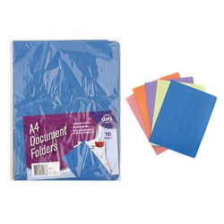 MANILLA FOLDER A4 PK10 CLRD