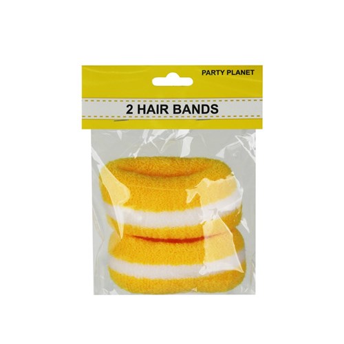 HAIR BAND STRIPE 2PK YELLOW