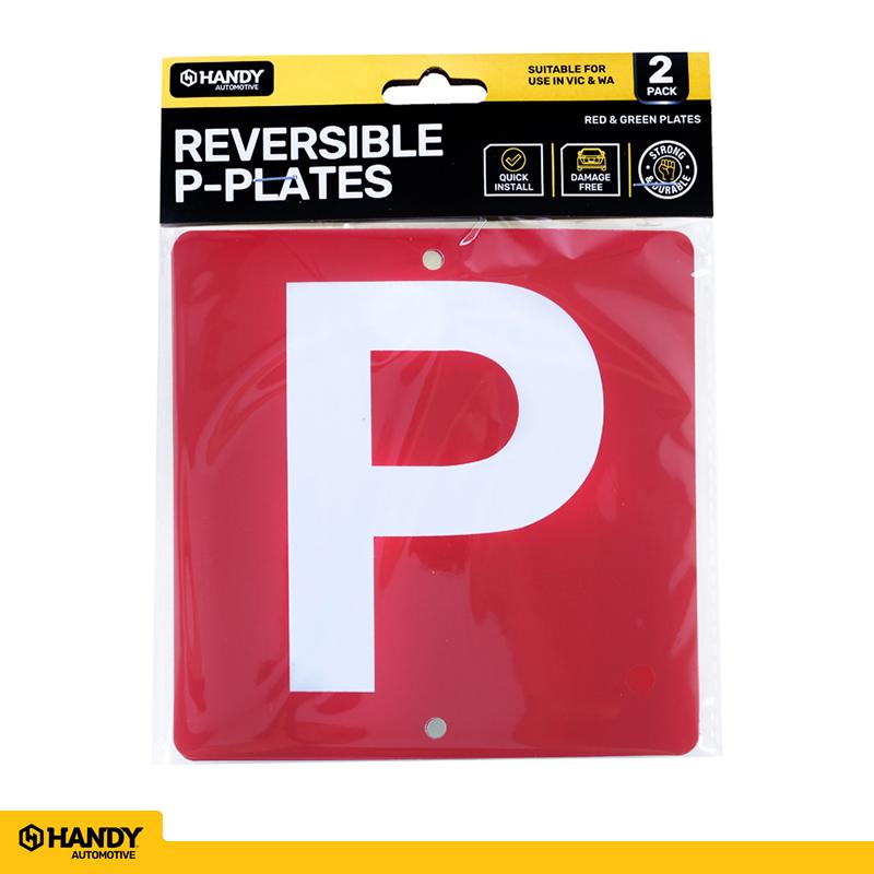 P PLATES REVERSIBLE RED/GREEN