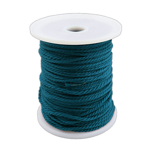 MACRAME CORD 4MM SCUBA BLUE/GREEN