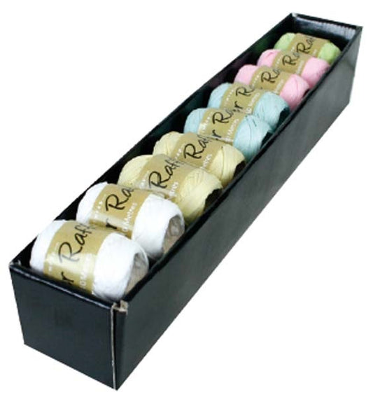 RAFFIA EGGS 10M PASTEL ASST