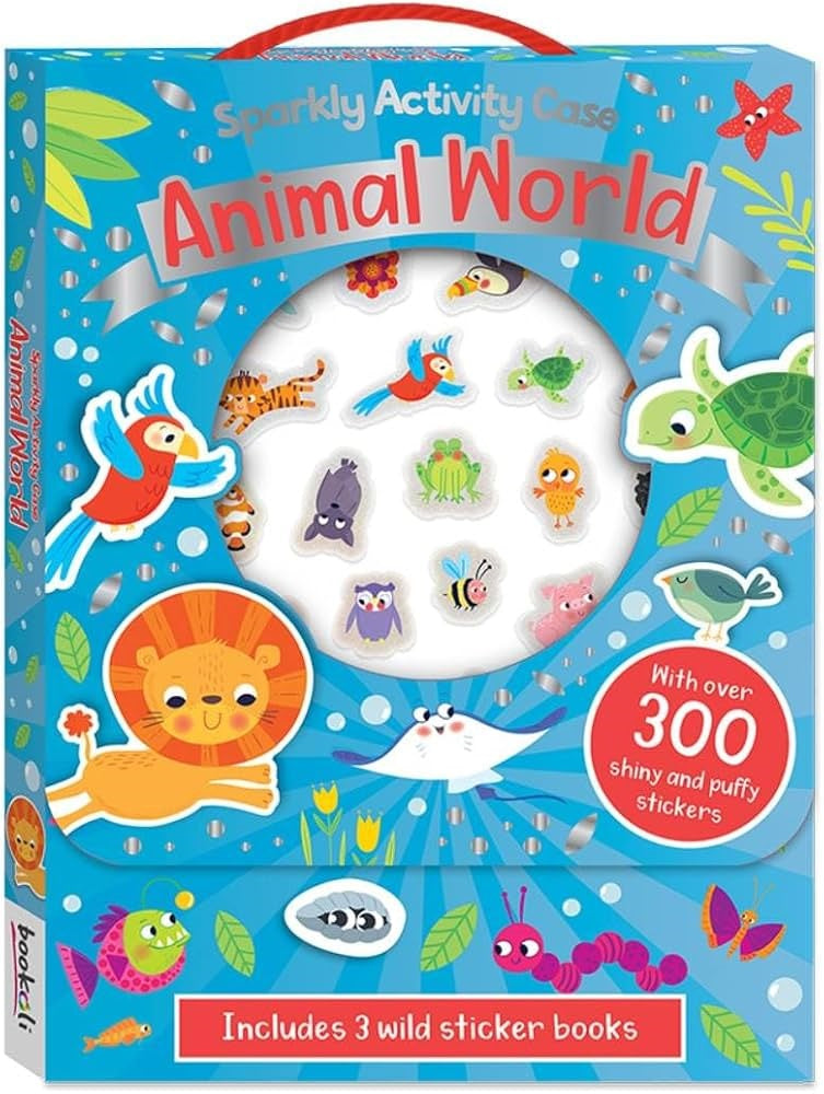 ANIMAL WORLD SPARKLY ACTIVITY CASE