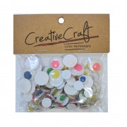 EYES CRAFT ASST COLOURS 100PC
