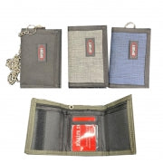 WALLET VELCRO W/KEYCHAIN ASST CLRS