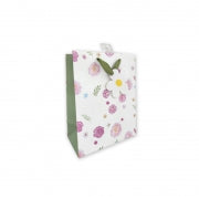 GIFT BAG FLOWERS EMBOSSED XS