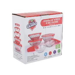 GLASS CONTAINER 10PK ASST SIZES