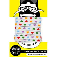 SHOE LACE FASHION MULTI HEART