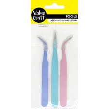 TWEEZERS CRAFT ASST 3PC