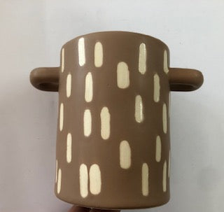 PLANTER BEIGE MED 13.5CM