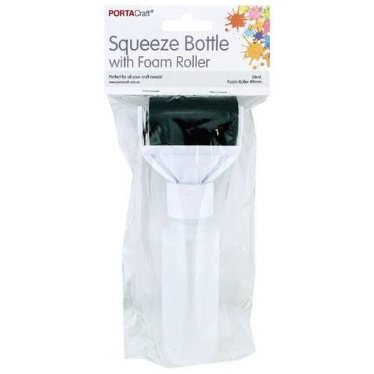 SQUEEZE BOTTLE 59ML W/FOAM ROLLER 49MM