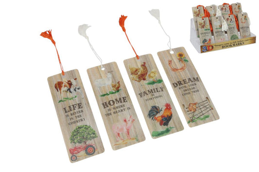 BOOKMARKS FARMYARD 3D 15CM ASST