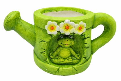 FROG WATERING CAN PLANTER 36X8X17CM