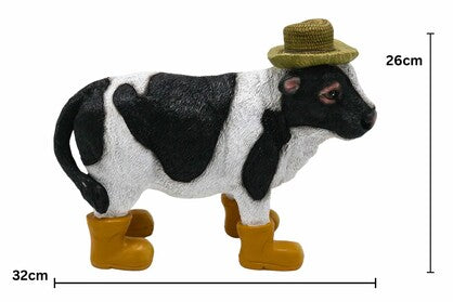 COW RESIN 32X26CM