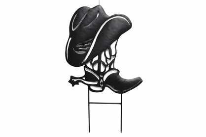 HAT & BOOT GARDEN STAKE 69X40CM