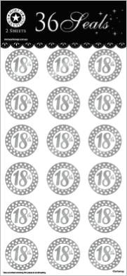ENVELOPE SEALS PK36 18T SILVER