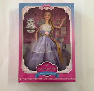 DOLL GLAMOUR W/LONG HAIR 30CM